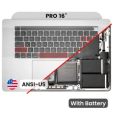 Apple Macbook Pro 16 (A2141) Top Case with Keyboard & Battery (US English) - Silver Pulled A