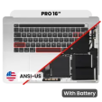 Apple Macbook Pro 16 (A2141) Top Case with Keyboard & Battery (US English) - Silver Pulled B