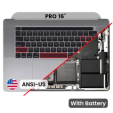 Apple Macbook Pro 16 (A2141) Top Case with Keyboard & Battery (US English) - Space Gray Pulled A