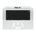 Apple Macbook Pro 16 (A2485 / A2780) Top Case with Keyboard (US English) - Silver OEM-Equivalent