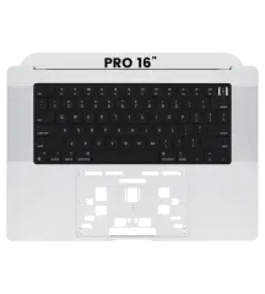 Apple Macbook Pro 16 (A2485 / A2780) Top Case with Keyboard (US English) - Silver OEM-Equivalent