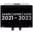 Apple Macbook Pro 16 (A2485 / A2780 / A2991) Display Complete with Housing - Silver Pulled A