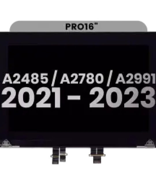 Apple Macbook Pro 16 (A2485 / A2780 / A2991) Display Complete with Housing - Space Gray Pulled A
