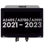 Apple Macbook Pro 16 (A2485 / A2780 / A2991) Display Complete with Housing - Space Gray Pulled A