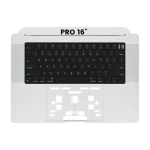 Apple Macbook Pro 16 (A2485 / A2780) Top Case with Keyboard (US English) - Silver OEM-Equivalent