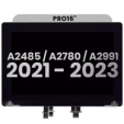 Apple Macbook Pro 16 (A2485 / A2780 / A2991) Display Complete with Housing - Space Gray Pulled B