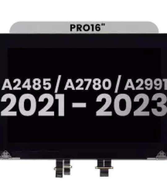 Apple Macbook Pro 16 (A2485 / A2780 / A2991) Display Complete with Housing - Space Gray Pulled B