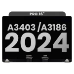 Apple Macbook Pro 16 (A3403 / A3186) Display Complete with Housing - Space Black Pulled A