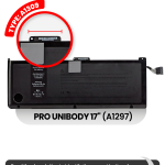 Apple Macbook Pro 17 (A1297) Battery A1309 OEM-Equivalent
