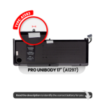 Apple Macbook Pro 17 (A1297) Battery A1383 OEM-Equivalent