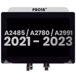 Apple Macbook Pro 16 (A2485 / A2780 / A2991) Display Complete with Housing - Silver Pulled A