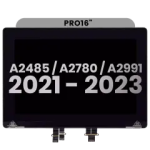 Apple Macbook Pro 16 (A2485 / A2780 / A2991) Display Complete with Housing - Space Gray Pulled A
