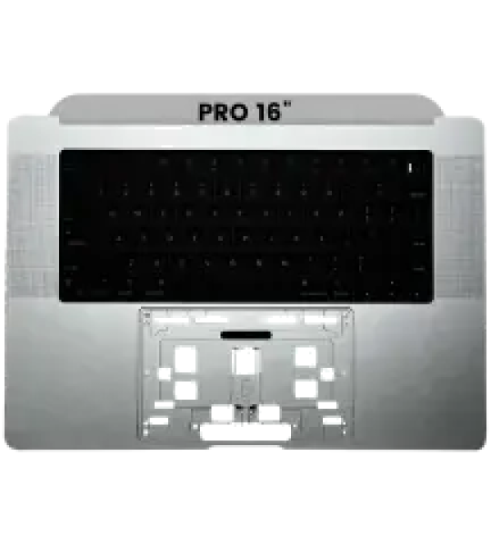 Apple Macbook Pro 16 (A2991) Top Case with Keyboard (US English) - Silver OEM-Equivalent