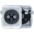 Apple Watch Series 2 (38mm) Housing (LTE) - Silver / Aluminum Pulled A