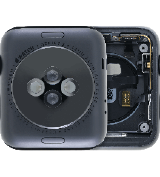 Apple Watch Series 2 (42mm) Housing (LTE) - Space Black / Aluminum Pulled A