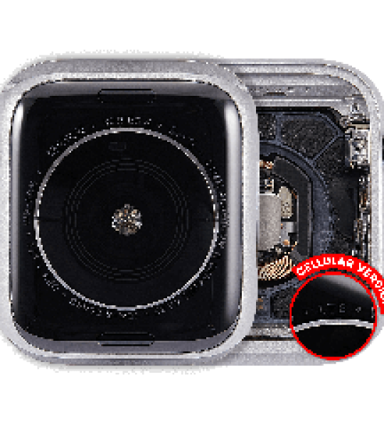 Apple Watch Series 4 (44mm) Housing (LTE) - Silver / Aluminum Pulled A