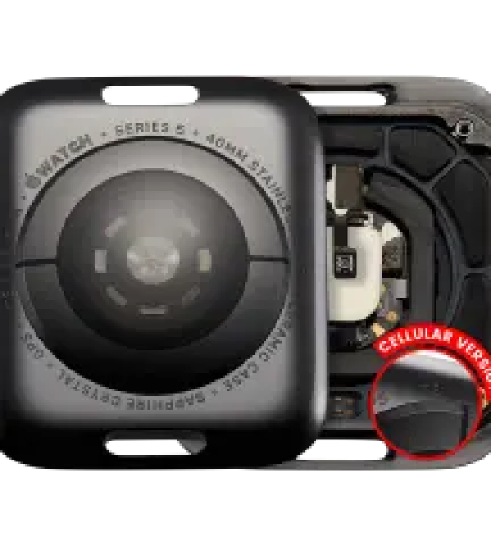 Apple Watch Series 5 (40mm) Back Cover (LTE) - Space Black / Stainless