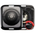 Apple Watch Series 5 (44mm) Back Cover (LTE) - Space Black / Aluminum