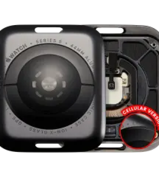 Apple Watch Series 5 (44mm) Back Cover (LTE) - Space Black / Aluminum