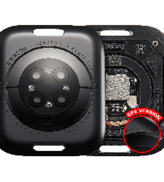 Apple Watch Series 7 (41mm) Back Cover (GPS) - Space Black / Aluminum
