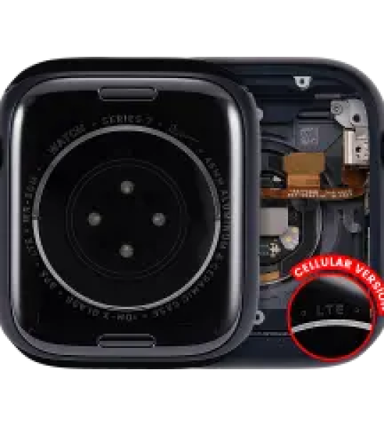Apple Watch Series 7 (45MM) Housing (LTE) - Space Black Pulled A