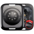 Apple Watch Series 8 (41mm) Back Cover (LTE) - Space Black / Aluminum
