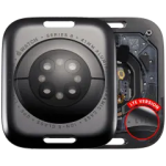 Apple Watch Series 8 (41mm) Back Cover (LTE) - Space Black / Aluminum