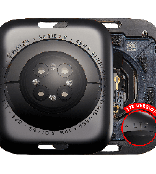 Apple Watch Series 8 (45mm) Back Cover (LTE) - Space Black / Aluminum