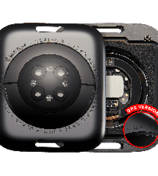Apple Watch Series 9 (45mm) Back Cover (GPS) - Space Black AM Plus