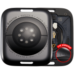 Apple Watch Series 9 (45mm) Back Cover (LTE) - Space Black / Aluminum