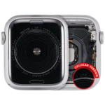 Apple Watch SE 1st Gen (44mm) Housing (LTE) - Silver / Aliminum Pulled A