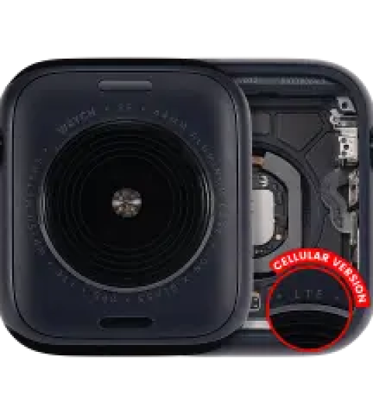 Apple Watch SE 2nd Gen (44mm) Housing (LTE) - Midnight / Aliminum Pulled A