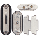 Apple Watch Series Ultra (1st Gen) (49MM) Sidekey Button Set (5 Piece Set) - Orange / Silver AM Plus