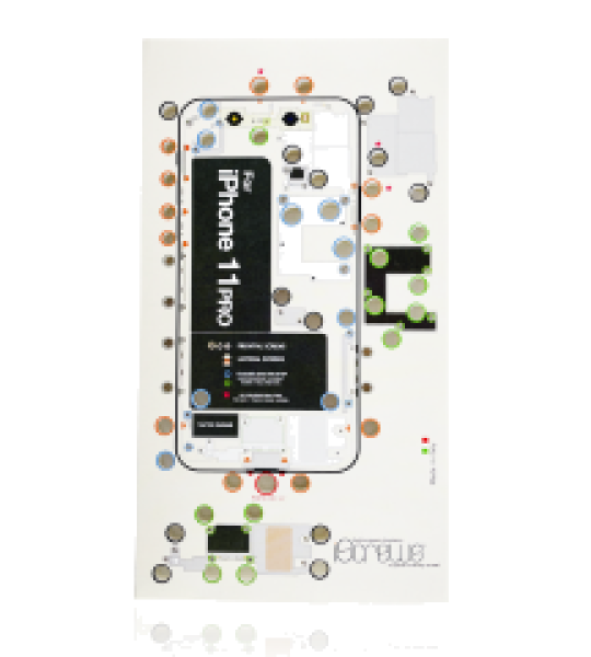 Apple iPhone 11 Pro Screw Position Mat
