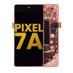 Google Pixel 7a 5G Display + Frame With Fingerprint Sensor - Coral Refurbished