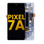 Google Pixel 7a 5G Display + Frame With Fingerprint Sensor - Sea Refurbished