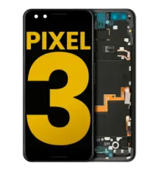 Google Pixel 3 Display + Frame - Black Refurbished