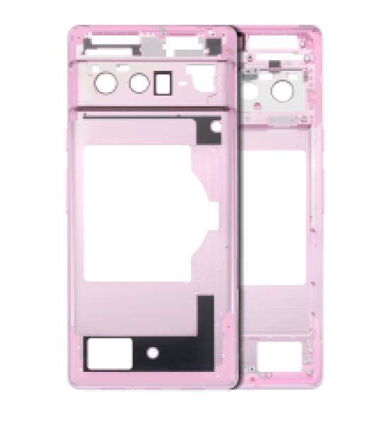 Google Pixel 6 Pro Mid-Frame Housing - Rose Quartz AM Plus