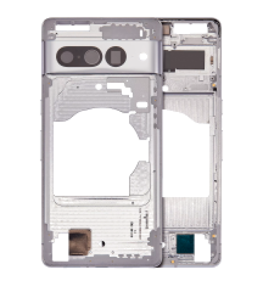 Google Pixel 7 Pro Mid-Frame Housing - Snow AM Plus