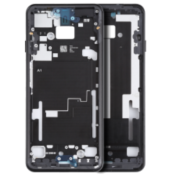 Google Pixel 3 XL Mid-Frame Housing - Black AM Plus