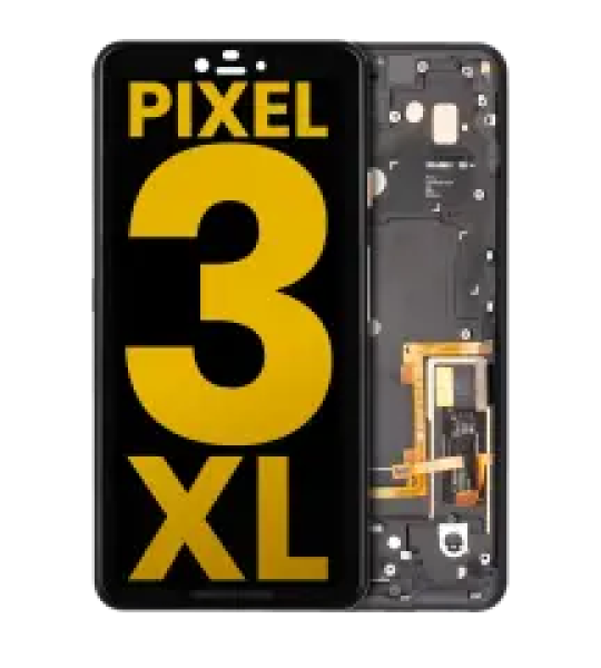 Google Pixel 3 XL Display + Frame - Black Refurbished