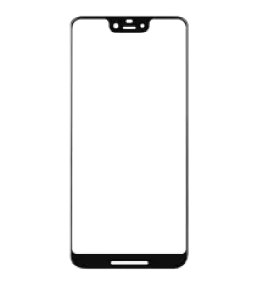 Google Pixel 3 XL Front Glass - Black AM Plus