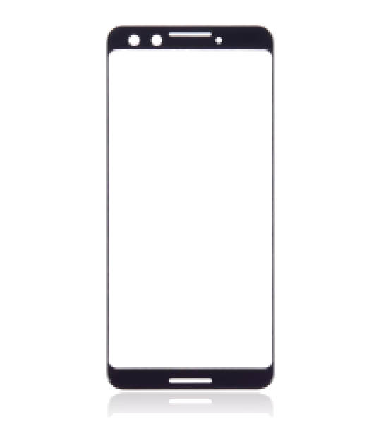Google Pixel 3 Front Glass - Black AM Plus