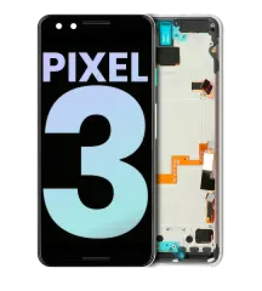 Google Pixel 3 Display + Frame - White SVP
