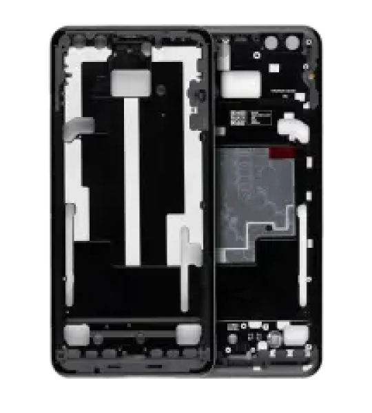 Google Pixel 3 Mid-Frame Housing - Black AM Plus