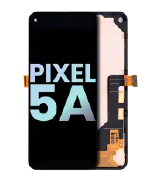 Google Pixel 5a 5G Display + Frame - Black SVP