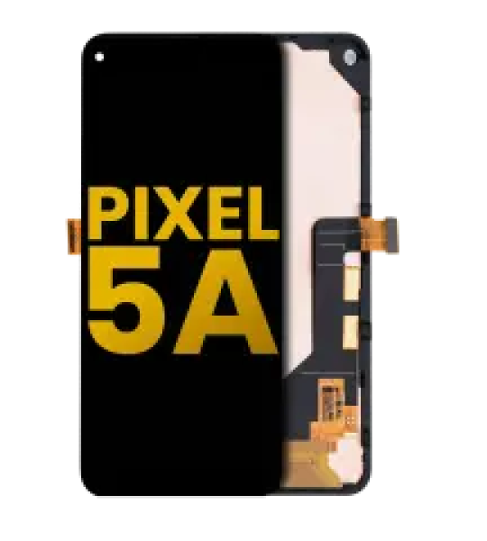 Google Pixel 5a 5G Display + Frame - Black Refurbished