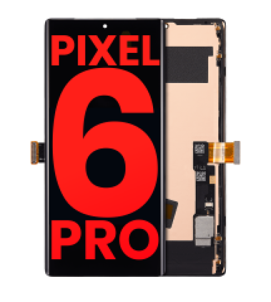 Google Pixel 6 Pro Display + Frame (No Fingerprint Sensor) Soft Oled