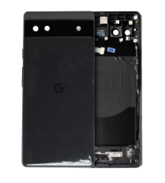 Google Pixel 6a Back Housing - Charcoal Pulled A