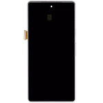 Google Pixel 7a 5G Display + Frame With Fingerprint Sensor - Snow Refurbished
